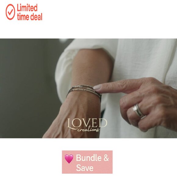 Sterling Silver Morse Code Bracelet, Adjustable Silk Cord, Inspirational Faith - Picture 7 of 7